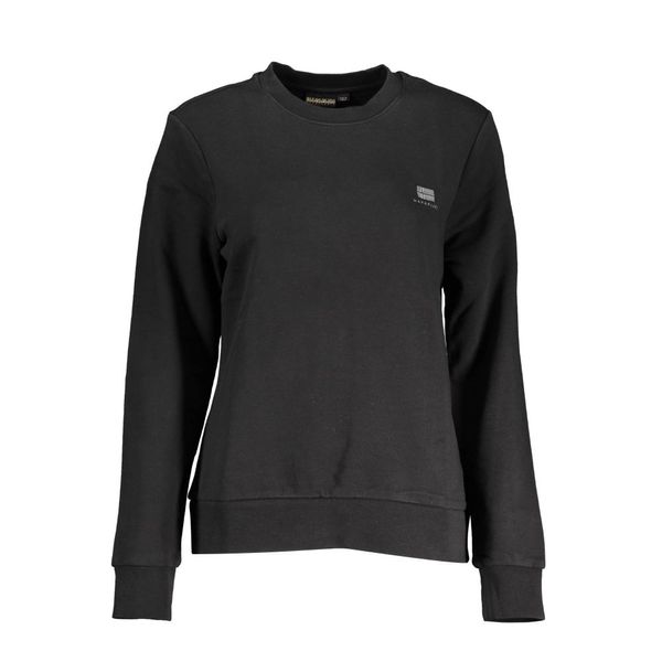Napapijri NAPAPIJRI BLACK SWEATSHIRT WITHOUT ZIP