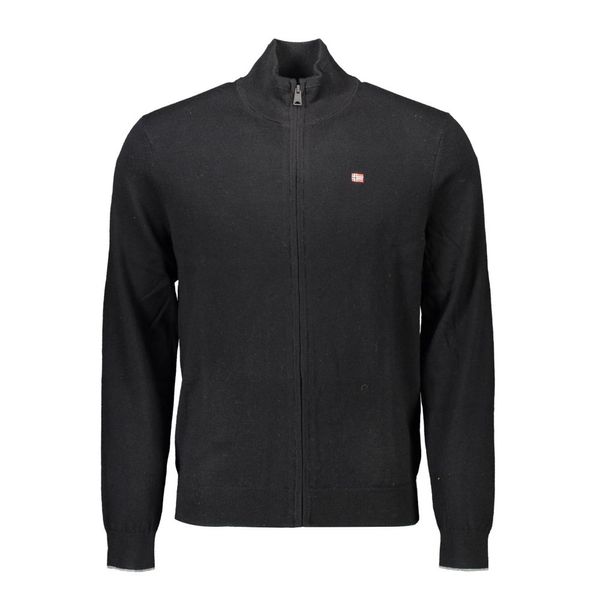 Napapijri NAPAPIJRI MEN'S BLACK CARDIGAN