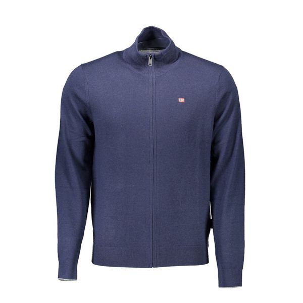 Napapijri NAPAPIJRI MEN'S BLUE CARDIGAN