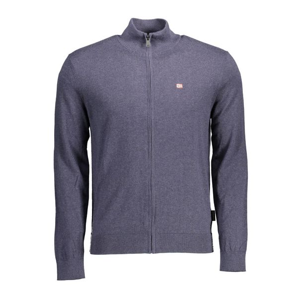 Napapijri NAPAPIJRI MEN'S BLUE CARDIGAN
