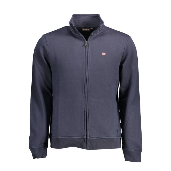 Napapijri NAPAPIJRI MEN'S BLUE SWEATSHIRT WITH ZIP