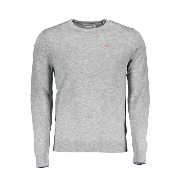 Napapijri NAPAPIJRI MEN'S GRAY SWEATER