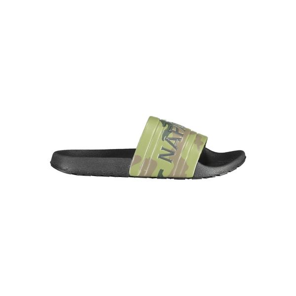 Napapijri NAPAPIJRI MEN'S GREEN SLIPPERS