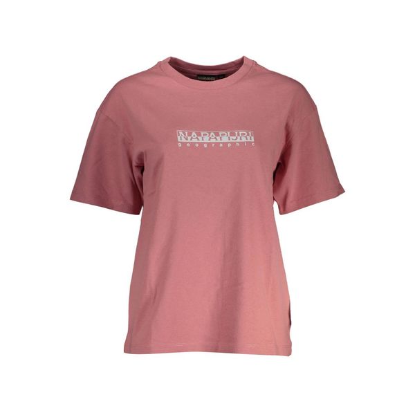 Napapijri NAPAPIJRI PINK WOMEN'S SHORT SLEEVE T-SHIRT