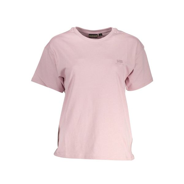 Napapijri NAPAPIJRI PINK WOMEN'S SHORT SLEEVE T-SHIRT
