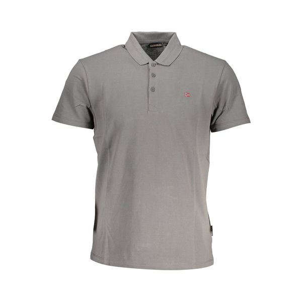 Napapijri NAPAPIJRI POLO SHORT SLEEVE MAN GRAY