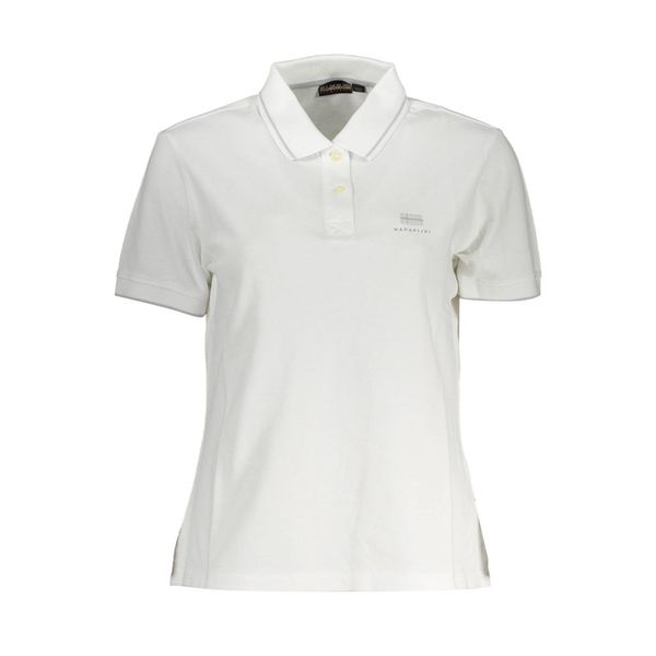 Napapijri NAPAPIJRI POLO SHORT SLEEVE WOMAN WHITE