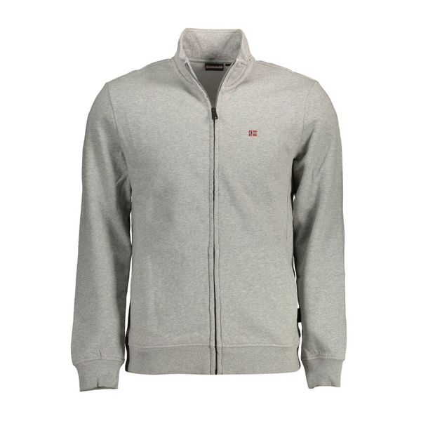 Napapijri NAPAPIJRI SWEATSHIRT WITH ZIP MAN GRAY