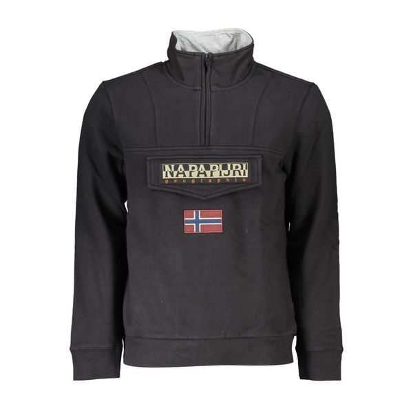 Napapijri NAPAPIJRI SWEATSHIRT WITHOUT ZIP BLACK MAN