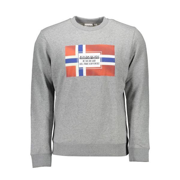 Napapijri NAPAPIJRI SWEATSHIRT WITHOUT ZIP MAN GRAY