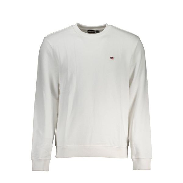 Napapijri NAPAPIJRI SWEATSHIRT WITHOUT ZIP MAN WHITE