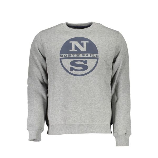 North Sails NORTH SAILS MAN GRAY SWEATSHIRT WITHOUT ZIP