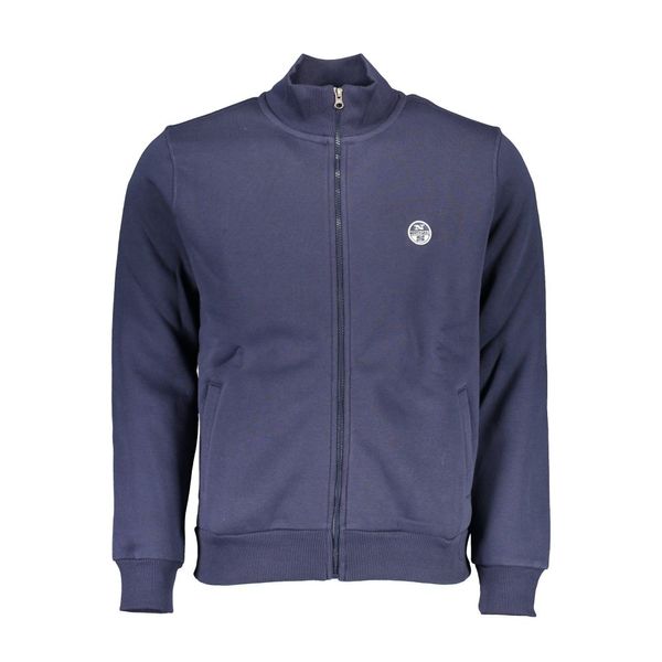 North Sails NORTH SAILS MEN'S BLUE ZIPPED SWEATSHIRT