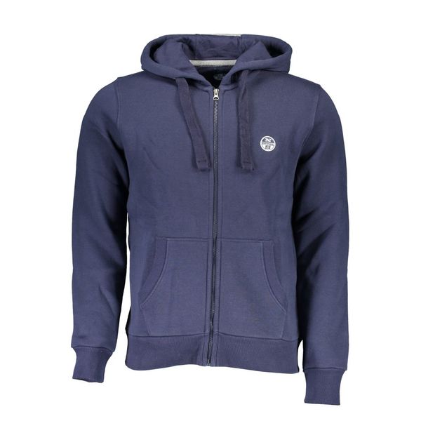 North Sails NORTH SAILS MEN'S BLUE ZIPPED SWEATSHIRT