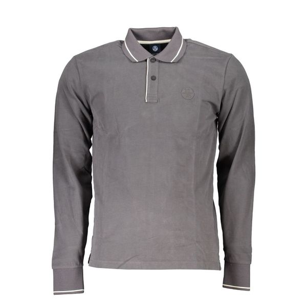 North Sails NORTH SAILS MEN'S LONG SLEEVED POLO SHIRT GRAY