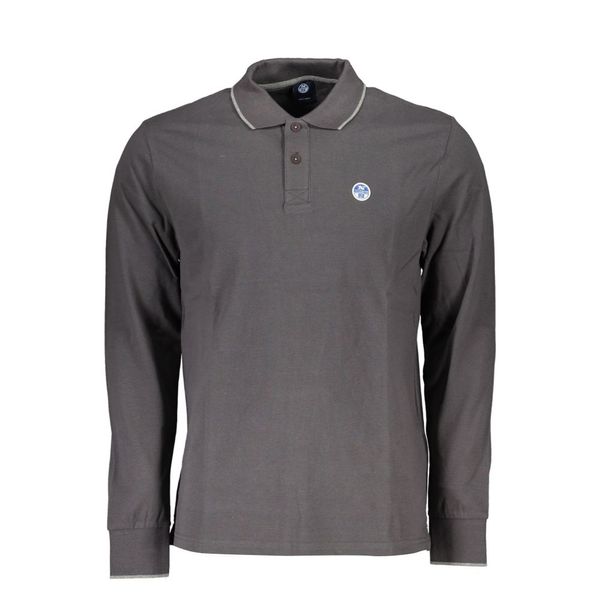 North Sails NORTH SAILS MEN'S LONG SLEEVED POLO SHIRT GRAY