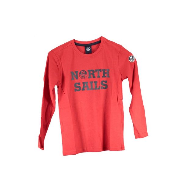 North Sails NORTH SAILS RED KIDS LONG SLEEVED T-SHIRT