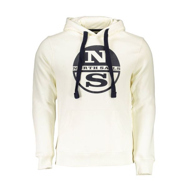 North Sails NORTH SAILS WHITE MEN'S SWEATSHIRT WITHOUT ZIP