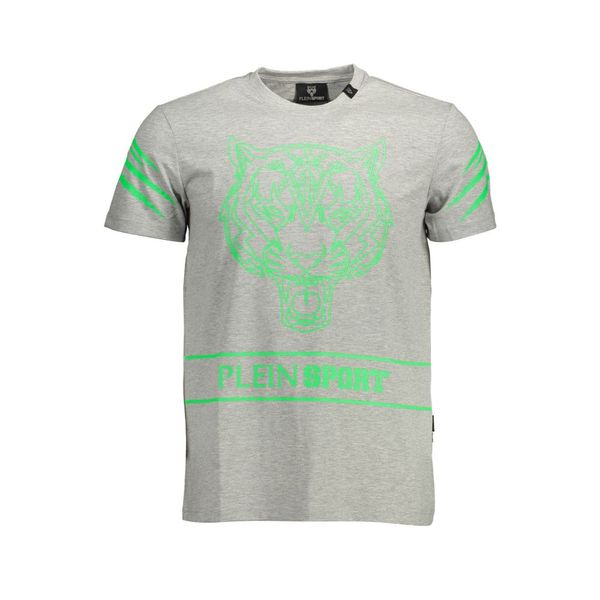 Plein Sport PLEIN SPORT MEN'S SHORT SLEEVE T-SHIRT GRAY