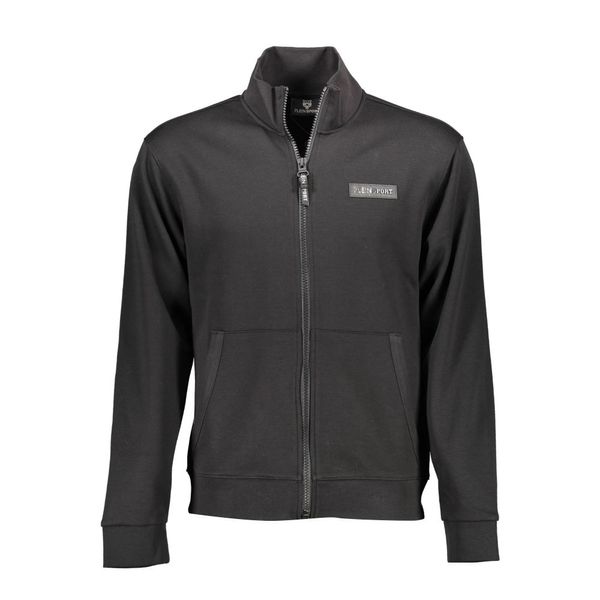 Plein Sport PLEIN SPORT SWEATSHIRT WITH ZIP MAN BLACK