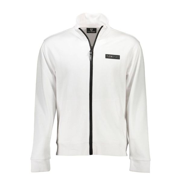 Plein Sport PLEIN SPORT SWEATSHIRT WITH ZIP MAN WHITE