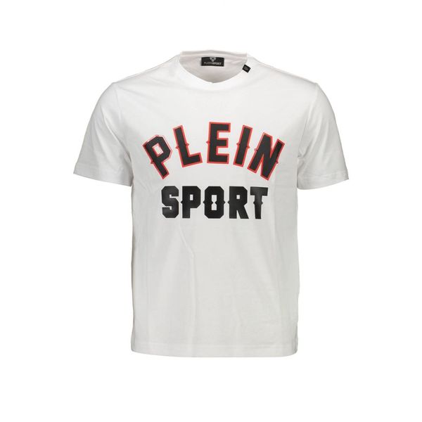 Plein Sport PLEIN SPORT WHITE MEN'S SHORT SLEEVE T-SHIRT