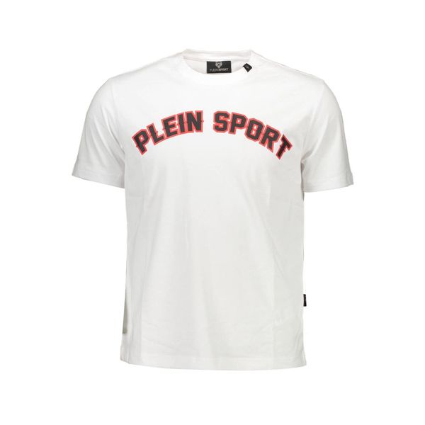 Plein Sport PLEIN SPORT WHITE MEN'S SHORT SLEEVE T-SHIRT