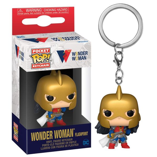 FUNKO Pocket POP Keychain DC Comics 80Th Wonder Woman Flashpoint