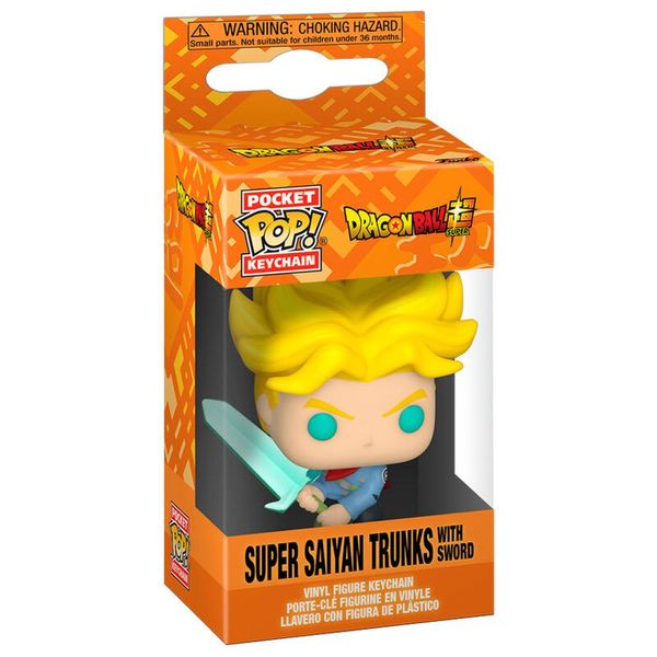 FUNKO Pocket POP Keychain Dragon Ball Super Saiyan Trunks with Sword