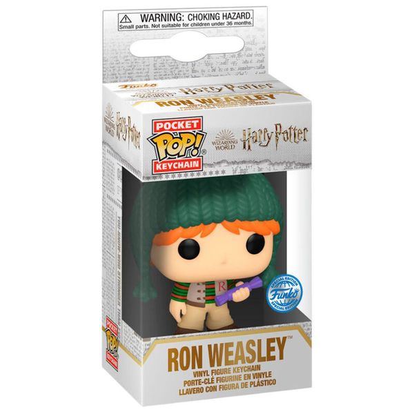 FUNKO Pocket POP Keychain Harry Potter Holiday Ron Exlusive
