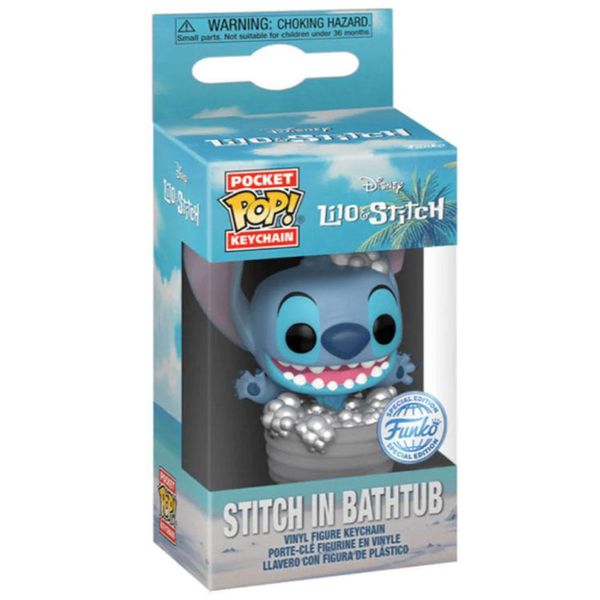 Disney Pocket POP privjesak za ključeve  Disney Stitch in Bathtub Exclusive
