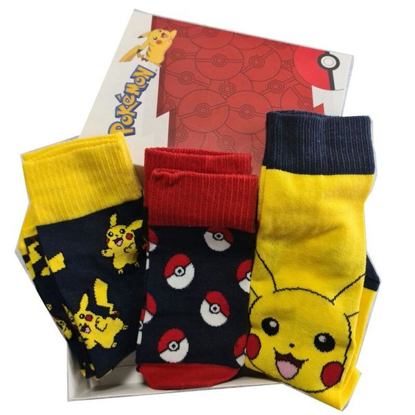 Pokemon Pokemon assorted pack 3 socks adult