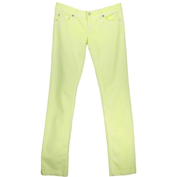 Re-start RE-START YELLOW WOMEN'S TROUSERS