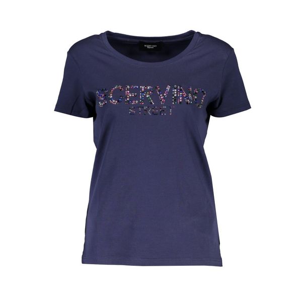 Scervino street SCERVINO STREET WOMEN'S SHORT SLEEVE T-SHIRT BLUE