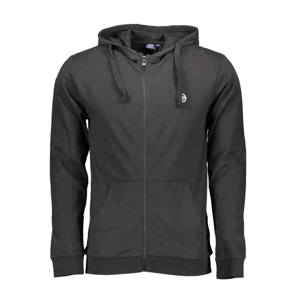 Sergio Tacchini SERGIO TACCHINI MEN'S BLACK SWEATSHIRT WITH ZIP