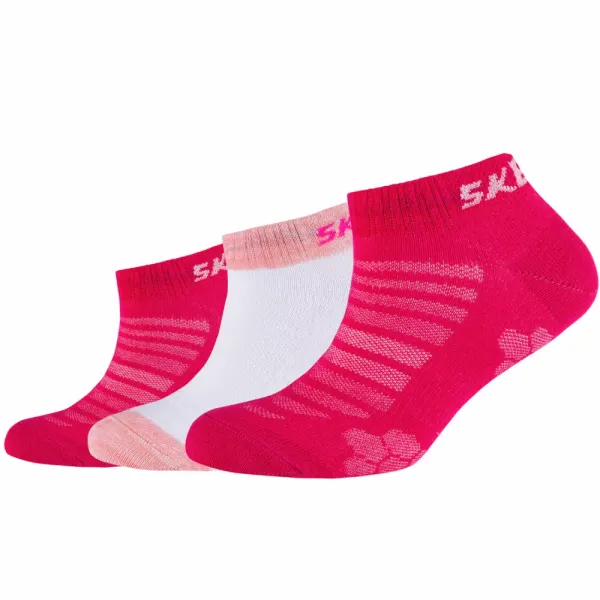 Skechers Skechers 3ppk girls mesh ventilation socks sk43032-0402