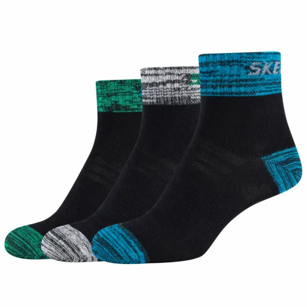 Skechers Skechers 3ppk men mesh ventilation quarter socks sk42025-5999