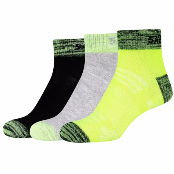 Skechers Skechers 3ppk men mesh ventilation quarter socks sk42025-7400