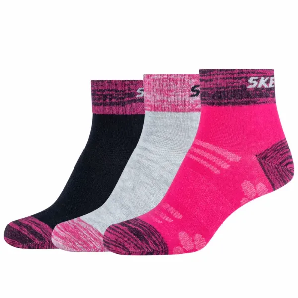Skechers Skechers 3ppk wm mesh ventilation quarter socks sk42022-0400