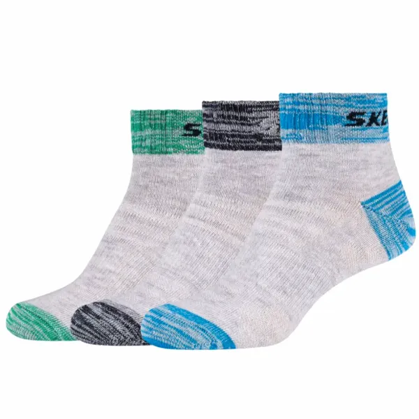 Skechers Skechers 3ppk wm mesh ventilation quarter socks sk42022-9200