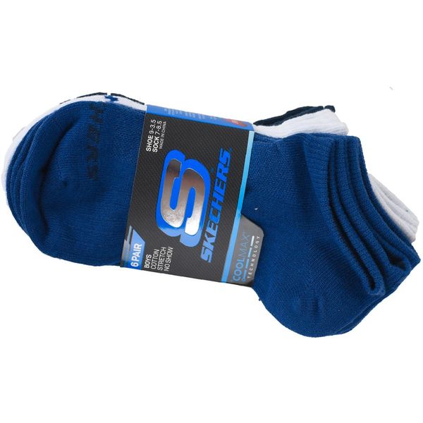 Skechers Skechers boys 6pk non terry low cut s115057-blu