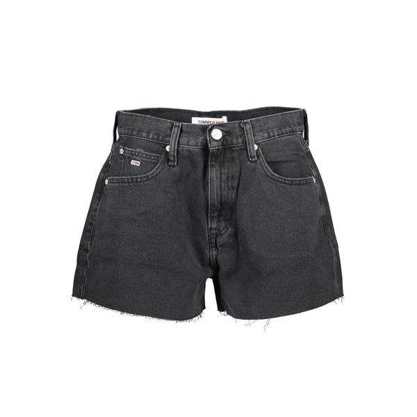Tommy Hilfiger TOMMY HILFIGER JEANS SHORT WOMAN BLACK