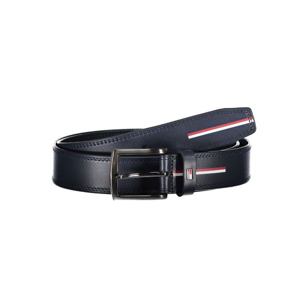 Tommy Hilfiger TOMMY HILFIGER LEATHER BELT MAN BLUE