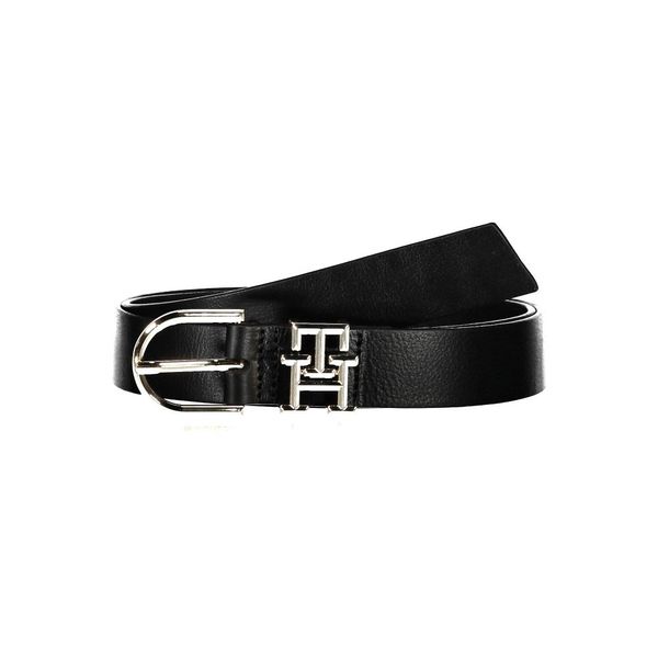 Tommy Hilfiger TOMMY HILFIGER LEATHER BELT WOMEN BLACK