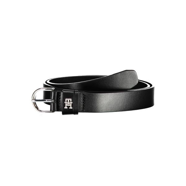 Tommy Hilfiger TOMMY HILFIGER LEATHER BELT WOMEN BLACK