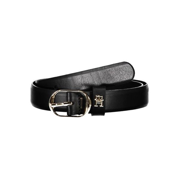 Tommy Hilfiger TOMMY HILFIGER LEATHER BELT WOMEN BLACK