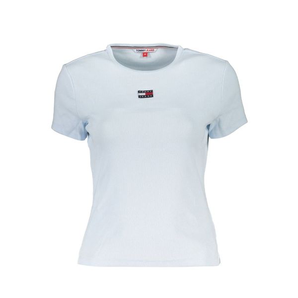 Tommy Hilfiger TOMMY HILFIGER LIGHT BLUE WOMEN'S SHORT SLEEVE T-SHIRT