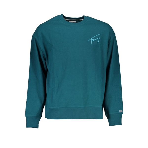 Tommy Hilfiger TOMMY HILFIGER MAN GREEN SWEATSHIRT WITHOUT ZIP