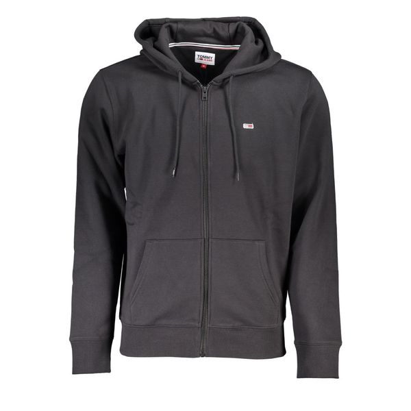 Tommy Hilfiger TOMMY HILFIGER MEN'S BLACK ZIP SWEATSHIRT