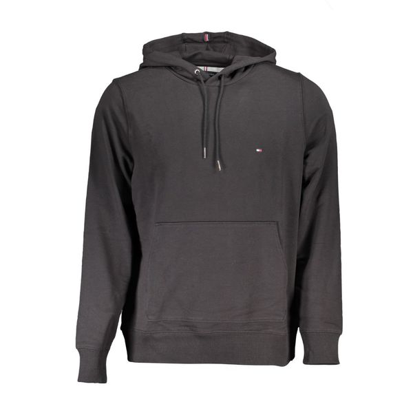 Tommy Hilfiger TOMMY HILFIGER MEN'S BLACK ZIPLESS SWEATSHIRT